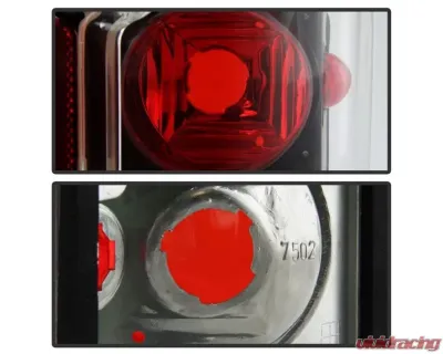 Xtune Euro Style Tail Lights With Black Lens Chevrolet Blazer | CK Series | Suburban | GMC CK Series 1973-1991 - ALT-JH-CCK73-BK