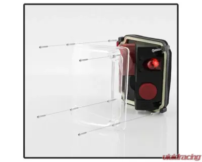 Xtune Euro Style Tail Lights With Black Lens Chevrolet Blazer | CK Series | Suburban | GMC CK Series 1973-1991 - ALT-JH-CCK73-BK
