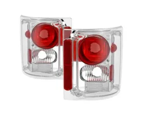 Xtune Euro Style Tail Lights With Chrome Lens Chevrolet Blazer | Suburban | CK Series | GMC CK Series 1973-1991