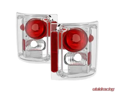 Xtune Euro Style Tail Lights With Chrome Lens Chevrolet Blazer | Suburban | CK Series | GMC CK Series 1973-1991 - ALT-JH-CCK73-C