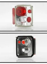 Xtune Euro Style Tail Lights With Chrome Lens Chevrolet Blazer | Suburban | CK Series | GMC CK Series 1973-1991                                     - ALT-JH-CCK73-C - Image 2