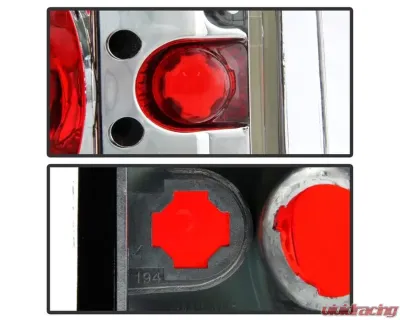 Xtune Euro Style Tail Lights With Chrome Lens Chevrolet Blazer | Suburban | CK Series | GMC CK Series 1973-1991 - ALT-JH-CCK73-C