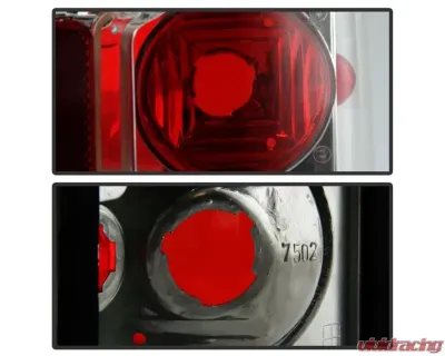 Xtune Euro Style Tail Lights With Chrome Lens Chevrolet Blazer | Suburban | CK Series | GMC CK Series 1973-1991 - ALT-JH-CCK73-C