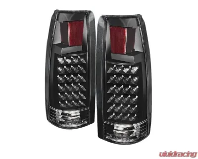 Xtune LED Tail Lights With Black Lens Cadillac Escalade | Chevrolet | GMC 1988-2000 - ALT-JH-CCK88-LED-BK