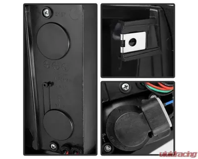 Xtune LED Tail Lights With Black Lens Cadillac Escalade | Chevrolet | GMC 1988-2000 - ALT-JH-CCK88-LED-BK