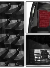 Xtune LED Tail Lights With Black Lens Cadillac Escalade | Chevrolet | GMC 1988-2000                                     - ALT-JH-CCK88-LED-BK - Image 5