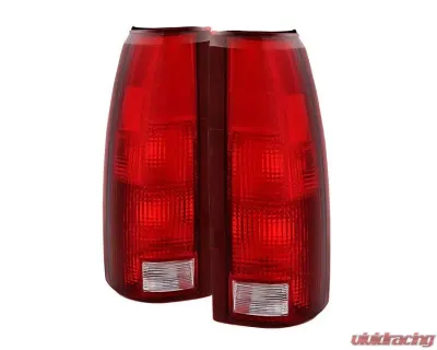 Xtune Factory Style Tail Lights With Red Clear Lens Chevrolet | GMC 1988-2001 - ALT-JH-CCK88-OE-RC