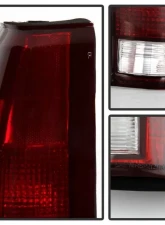 Xtune Factory Style Tail Lights With Red Smoked Lens Chevrolet | GMC 1988-2001                                     - ALT-JH-CCK88-OE-RSM - Image 2