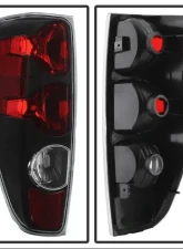Xtune Euro Style Tail Lights With Black Lens Chevrolet Colorado | GMC Canyon 2004-2012                                     - ALT-JH-CCO04-BK - Image 2