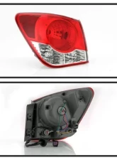 Xtune OEM Outer Left  Driver Side Tail Light Chevrolet Cruze 2011-2015                                     - ALT-JH-CCRZ11-OE-OL - Image 2