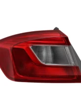 Xtune OEM Outer Left OE Tail Lights With Chrome/Red Lens Chevrolet Cruze 2016-2019                                     - ALT-JH-CCRZ17-OE-OL - Image 6