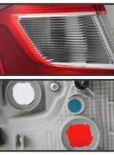 Xtune OEM Outer Left OE Tail Lights With Chrome/Red Lens Chevrolet Cruze 2016-2019                                     - ALT-JH-CCRZ17-OE-OL - Image 4