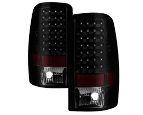 Xtune Euro Style Tail Lights With Black Smoked Lens Chevrolet Suburban | Tahoe | GMC Yukon | Denali 2000-2006