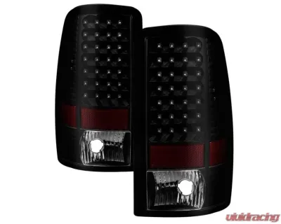 Xtune Euro Style Tail Lights With Black Smoked Lens Chevrolet Suburban | Tahoe | GMC Yukon | Denali 2000-2006 - ALT-JH-CD00-LED-BSM