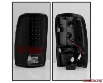 Xtune Euro Style Tail Lights With Black Smoked Lens Chevrolet Suburban | Tahoe | GMC Yukon | Denali 2000-2006 - ALT-JH-CD00-LED-BSM