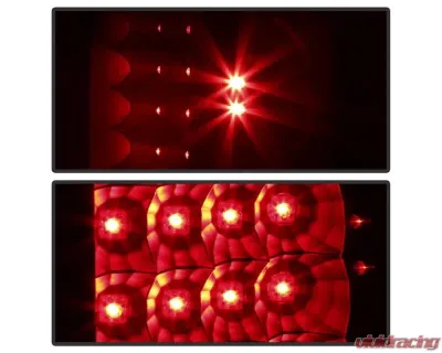 Xtune Euro Style Tail Lights With Black Smoked Lens Chevrolet Suburban | Tahoe | GMC Yukon | Denali 2000-2006 - ALT-JH-CD00-LED-BSM