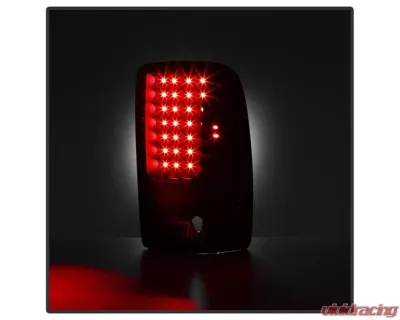 Xtune Euro Style Tail Lights With Black Smoked Lens Chevrolet Suburban | Tahoe | GMC Yukon | Denali 2000-2006 - ALT-JH-CD00-LED-BSM