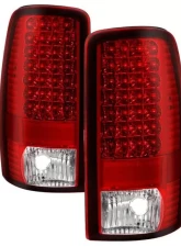Xtune Euro Style Tail Lights With Red Clear Lens Chevrolet Suburban | Tahoe | GMC Yukon | Denali 2000-2006                                     - ALT-JH-CD00-LED-RC - Image 9