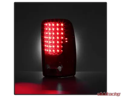Xtune Euro Style Tail Lights With Red Clear Lens Chevrolet Suburban | Tahoe | GMC Yukon | Denali 2000-2006 - ALT-JH-CD00-LED-RC