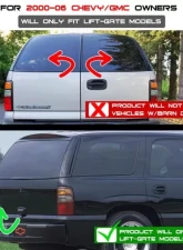 Xtune Euro Style Tail Lights With Red Clear Lens Chevrolet Suburban | Tahoe | GMC Yukon | Denali 2000-2006                                     - ALT-JH-CD00-LED-RC - Image 9