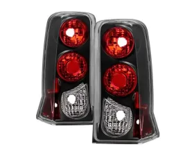 Xtune Euro Style Tail Lights With Black Lens Cadillac Escalade 2002-2006