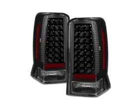 Xtune LED Tail Lights With Black Lens Cadillac Escalade 2002-2006