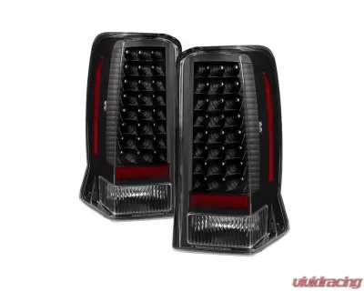 Xtune LED Tail Lights With Black Lens Cadillac Escalade 2002-2006 - ALT-JH-CE02-LED-BK