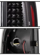 Xtune LED Tail Lights With Black Lens Cadillac Escalade 2002-2006                                     - ALT-JH-CE02-LED-BK - Image 2