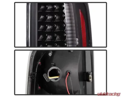 Xtune LED Tail Lights With Black Lens Cadillac Escalade 2002-2006 - ALT-JH-CE02-LED-BK