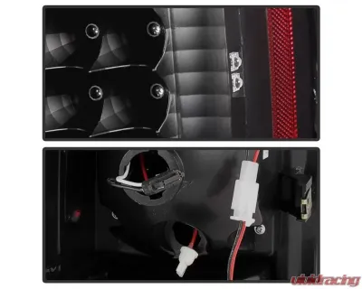 Xtune LED Tail Lights With Black Lens Cadillac Escalade 2002-2006 - ALT-JH-CE02-LED-BK
