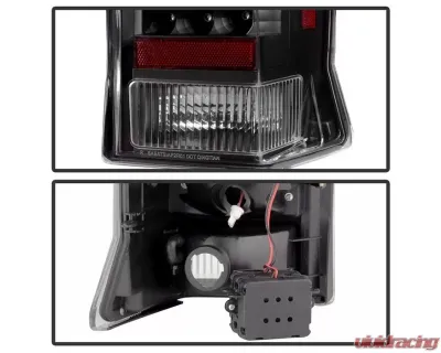 Xtune LED Tail Lights With Black Lens Cadillac Escalade 2002-2006 - ALT-JH-CE02-LED-BK