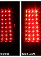 Xtune LED Tail Lights With Black Lens Cadillac Escalade 2002-2006                                     - ALT-JH-CE02-LED-BK - Image 7