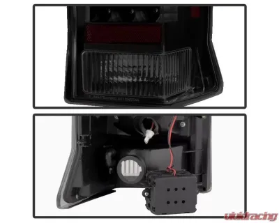 Xtune LED Tail Lights With Black Smoked Lens Cadillac Escalade 2002-2006 - ALT-JH-CE02-LED-BSM