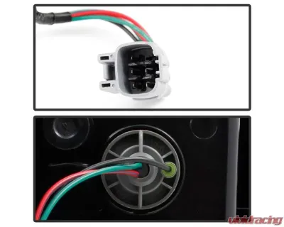 Xtune OEM Style Tail Lights With Black Lens Chevrolet Equinox 2005-2009 - ALT-JH-CEQ05-OE-RSM