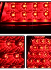 Xtune LED Tail Lights With Black Lens Chrysler 300 2005-2007                                     - ALT-JH-CHR305-LED-BK - Image 5