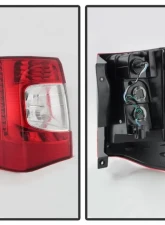 Xtune OEM Left Driver Side LED Tail Lights With Red Clear Lens Chrysler Town & Country 2011-2015                                     - ALT-JH-CHRTC11-OE-L - Image 2