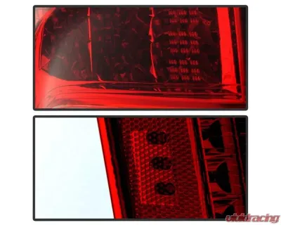 Xtune OEM Left Driver Side LED Tail Lights With Red Clear Lens Chrysler Town & Country 2011-2015 - ALT-JH-CHRTC11-OE-L