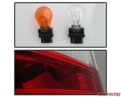 Xtune OEM Left Driver Side LED Tail Lights With Red Clear Lens Chrysler Town & Country 2011-2015 - ALT-JH-CHRTC11-OE-L