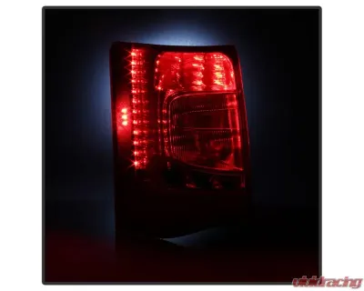 Xtune OEM Left Driver Side LED Tail Lights With Red Clear Lens Chrysler Town & Country 2011-2015 - ALT-JH-CHRTC11-OE-L