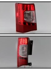 Xtune OEM Left Driver Side LED Tail Lights With Red Clear Lens Chrysler Town & Country 2011-2015                                     - ALT-JH-CHRTC11-OE-L - Image 8