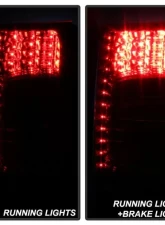 Xtune OEM Left Driver Side LED Tail Lights With Red Clear Lens Chrysler Town & Country 2011-2015                                     - ALT-JH-CHRTC11-OE-L - Image 9