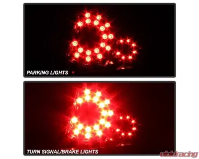 Xtune LED Tail Lights With Black Smoked Lens Chevrolet Impala 2006-2016 - ALT-JH-CIM06-LED-BSM