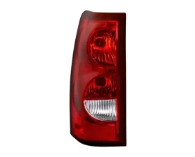 Xtune Factory Style Driver Side Tail Lights With Red Clear Lens Chevrolet Silverado 2003-2007