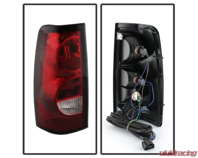 Xtune Factory Style Driver Side Tail Lights With Red Clear Lens Chevrolet Silverado 2003-2007 - ALT-JH-CS03-OE-L
