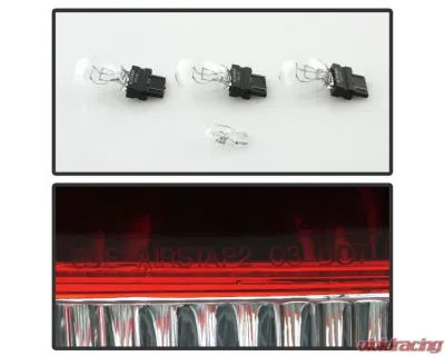 Xtune Factory Style Driver Side Tail Lights With Red Clear Lens Chevrolet Silverado 2003-2007 - ALT-JH-CS03-OE-L