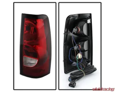 Xtune Factory Style Passenger Side Tail Lights With Red Clear Lens Chevrolet Silverado 2003-2007 - ALT-JH-CS03-OE-R