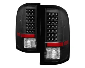 Xtune LED Tail Lights With Black Lens Chevrolet Silverado | GMC Sierra 2007-2014