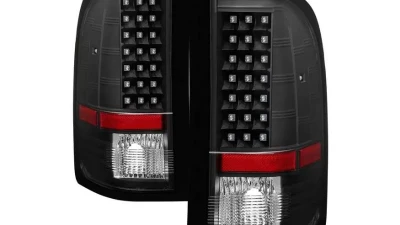 Xtune LED Tail Lights With Black Lens Chevrolet Silverado | GMC Sierra 2007-2014                                     - ALT-JH-CS07-LED-BK - Image 10
