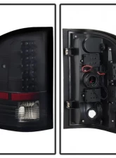 Xtune LED Tail Lights With Black Lens Chevrolet Silverado | GMC Sierra 2007-2014                                     - ALT-JH-CS07-LED-BK - Image 2