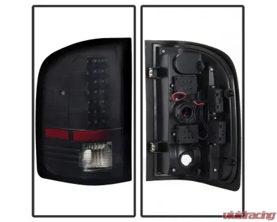 Xtune LED Tail Lights With Black Lens Chevrolet Silverado | GMC Sierra 2007-2014 - ALT-JH-CS07-LED-BK